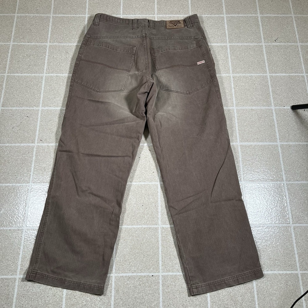 Vintage Guess Jeans USA Baggy Wide Leg Brown Jeans Skate Grunge Size 36 X 32